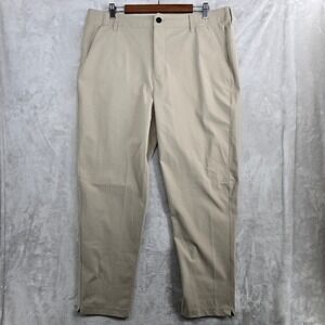 Nomatic Outset Pant Mens 38x30 Short Khaki Classic Fit Stretch Travel Chinos‎